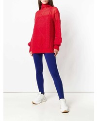 Maison Margiela Sheer Cable Knit Sweater