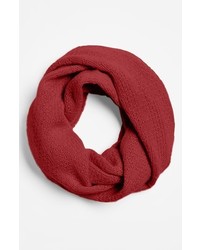 Nordstrom Pointelle Knit Cashmere Infinity Scarf Red Tomato One Size One Size
