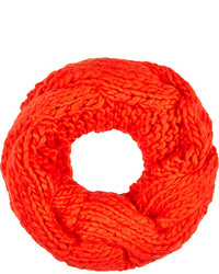 River Island Red Chunky Cable Knit Snood