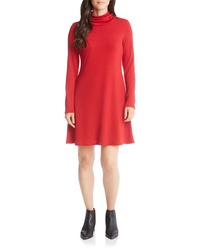 Red Knit Shift Dress