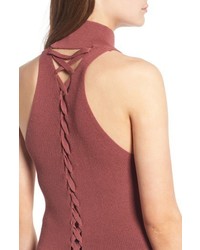 Leith Lace Up Back Knit Tank