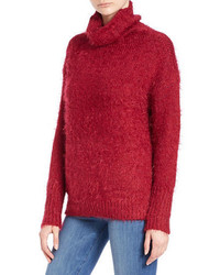 DKNY Jeans Eyelash Knit Turtleneck Sweater