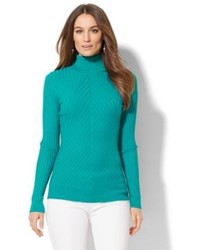 New York & Co. Ribbed Knit Turtleneck Sweater