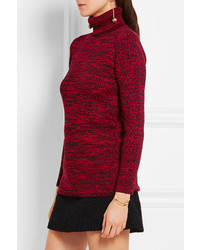 Miu Miu Wool Turtleneck Sweater Red