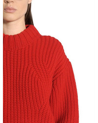 Dsquared2 Wool Rib Knit Sweater