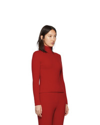 Balenciaga Red Wool And Cashmere Turtleneck