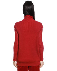 Max Mara Ribbed Wool Cashmere Knit Vest