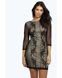Boohoo Boutique Ana Lace Open Back Bodycon Dress