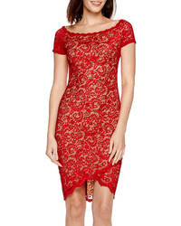 jcpenney red lace dress