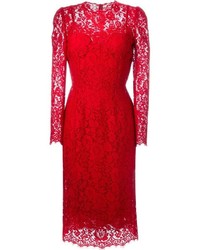 Dolce & Gabbana Floral Lace Dress