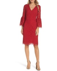 Maggy London Lace Bell Sleeve Dress