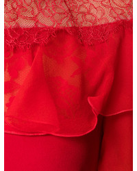 Alberta Ferretti Lace Detail Dress