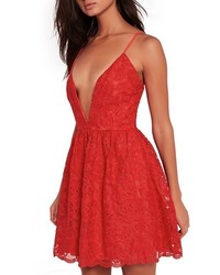 Missguided Lace Skater Dress