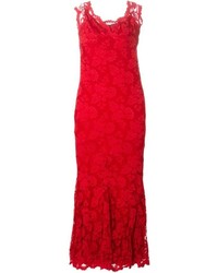 Balensi Lace Fit And Flare Evening Dress