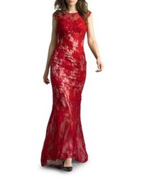 Basix II Basix Embroidered Lace Gown