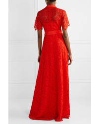 Lela Rose Corded Lace Gown
