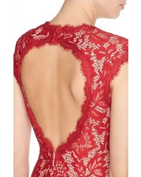 Betsy and adam red lace dress sale