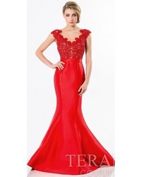 Terani Couture Lace Mermaid Evening Dresses By