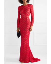 Stella McCartney Open Back Corded Lace Gown