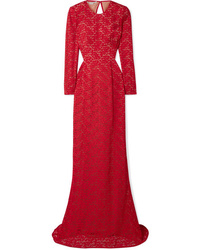 Stella McCartney Open Back Corded Lace Gown