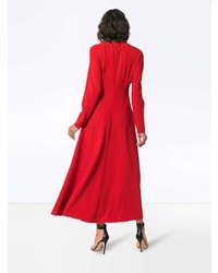 Stella McCartney Red Lace V Neck Dress