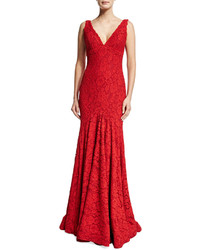 Jovani Sleeveless Fitted Lace Gown
