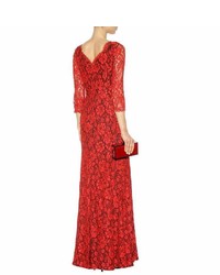 Diane von Furstenberg Zarita Floral Lace Gown