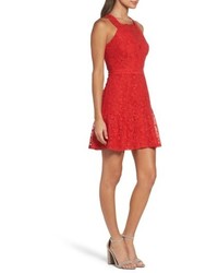 Adelyn Rae Adelyn R Lace Fit Flare Dress