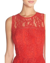 Adelyn Rae Adelyn R Sleeveless Lace Fit Flare Dress