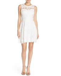 Adelyn Rae Adelyn R Sleeveless Lace Fit Flare Dress