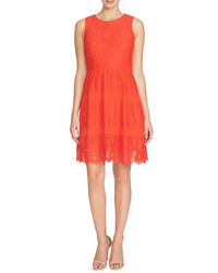 Cece By Cynthia Steffe Lace Fit And Flare Dress