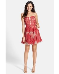 Hailey by Adrianna Papell Lace Fit Flare Dress