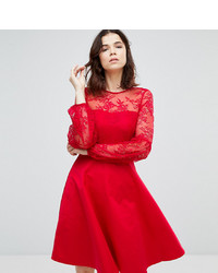 Y.A.S Tall Lace Top Balloon Sleeve Dress