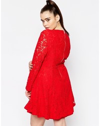 Missguided Plus Lace Skater Dress