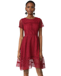 Cupcakes And Cashmere Mori Lace Fit And Flare Dress