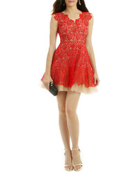 Dahlia Nha Khanh Red Lace Dress