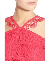 Kensie Strappy Lace Fit Flare Dress