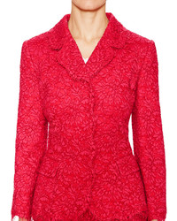 Dolce & Gabbana Scalloped Lace Fitted Blazer