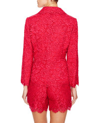 Dolce & Gabbana Scalloped Lace Fitted Blazer