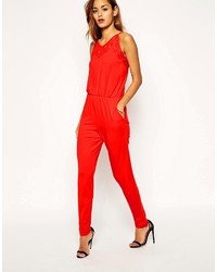 Asos Jumpsuit With Lace Insert