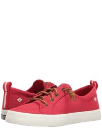 Sperry Crest Vibe Washed Linen Lace Up Casual Shoes