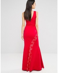 Jessica Wright Maxi Dress With Lace Panel