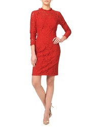 Temperley London Coral Lace Coco Dress