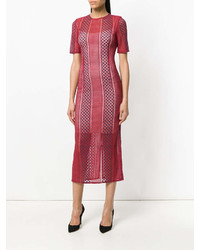 Delada Tailored Lace Midi Dress