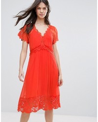 French Connection Sienna Lace Midi Dress