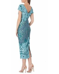 JS Collections Soutache Lace Midi Dress