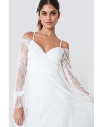 Trendyol Asymmetric Lace Midi Dress