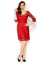 Betsey Johnson Betsey Red Lace Dress