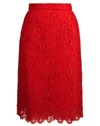 Dolce & Gabbana Lace Pencil Skirt