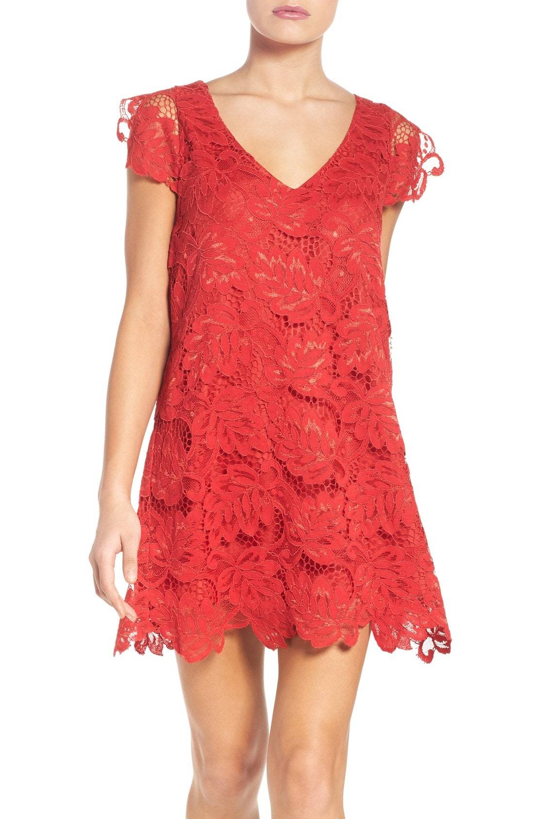 bb dakota jacqueline lace shift dress